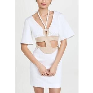 Rosie Assoulin Anchor Aweigh Mini Dress White Size 12
